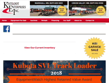 Tablet Screenshot of kestelootenterprises.net